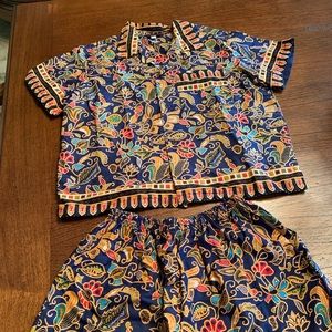 Kids African shorts set